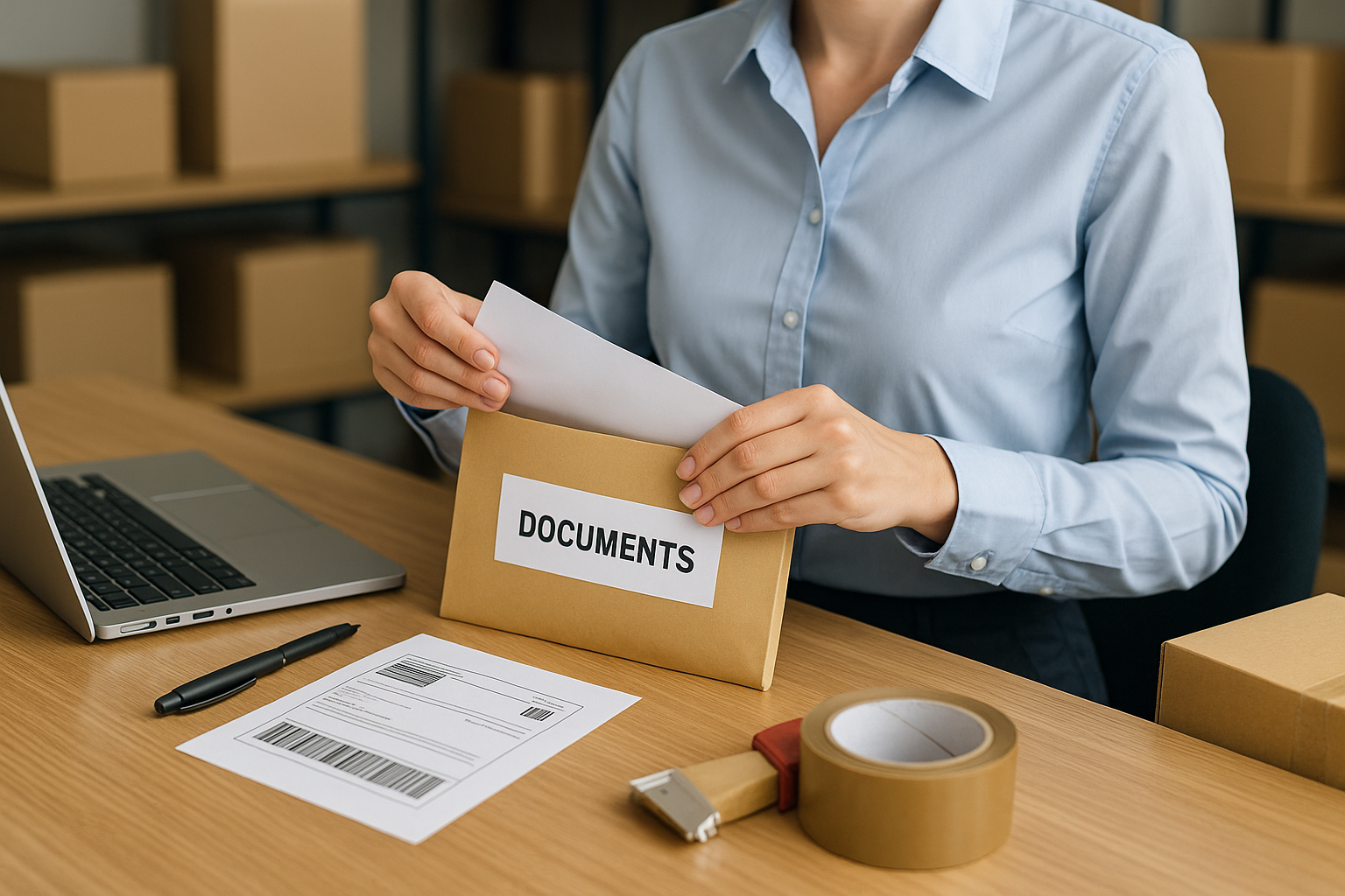 Jak bezpiecznie wysłać dokumenty lub umowę kurierem